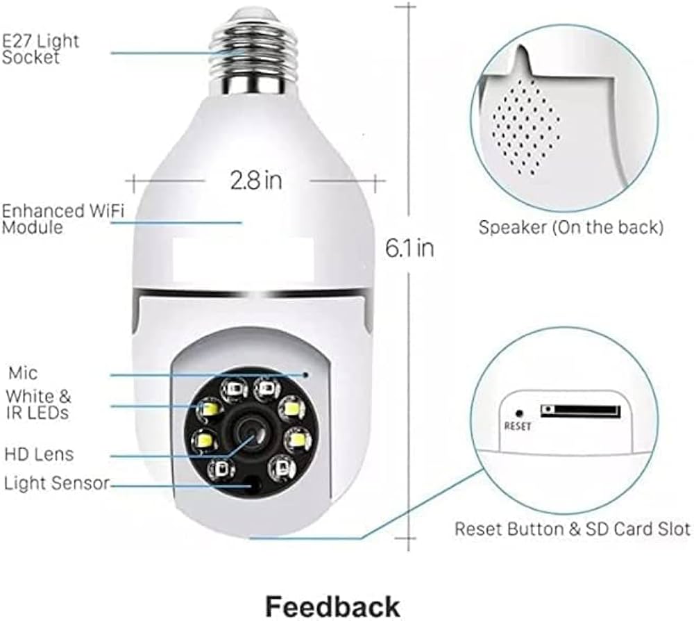 360° security wifi camera